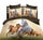3D Flower Queen King Size Bed Quilt/Duvet Sheet Cover 4PC Set Horses