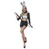 Black Bunny Suit Suspender Cute Stage Woman Refinement Costume DS