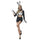 Black Bunny Suit Suspender Cute Stage Woman Refinement Costume DS