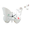 DIY Creative Decoration Butterfly Princess Mirror Quartz Wall Clock