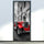 New 3D DIY PVC Waterproof  Door Wall Mural Sticker Red Car qd038