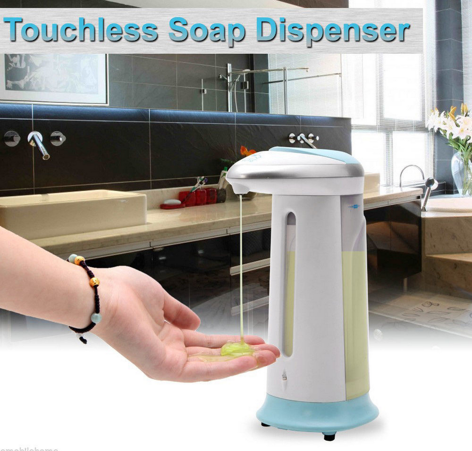 400ml Automatic Sensor Touchless Hands free Sanitizer Soap Liquid Soap Dispenser