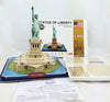 Educativo 3d Modelo Jigsaw Puzzle Estatua de la Libertad Juguetes Construidos