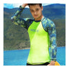 Diving Suit Combinaison de Plongée Pêche Moulant Surf Camouflage + Vert Fluo