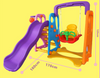 Kids Swing and Slide Basketball Activity Center