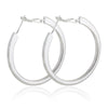 18K Gold Platinum Galvanized Earrings  white