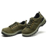 Climbing Hiking Safety Shoes  Boot PU Green Smash-proof Penetration-resistant