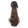 Wig Horsetail Lace-up Long Curled Hair