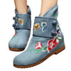 Vintage Beijing Cloth Shoes Embroidered Boots jeans 35