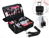 3 Layers Makeup Bag Travel Cosmetic Case Brush Holder Waterproof