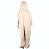 Beige Thick Hoodied Beekeeping Uniform Euipment Anti-bee Clothes
