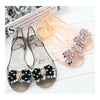 Manual Beands Transparent Jelly Shoes Beach Bowknot Peep-toe Sandals Summer