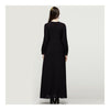 Muslim Single-breasted Vintage Big Peplum Dress   black   M