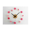 Precioso Flor Romántico Rosa Bricolaje Reloj Campo Simple Estiloso 02