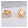 Fresco Pendientes 18Ct Oro Platino Galvanizada Amarillo