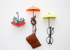 6 Piezas Moda Sombrilla Forma Ganchos de Pared