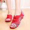 Old Beijing Cloth Shoes Summer National Style Embroidered Shoes red