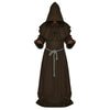 Halloween Cosplay Edad Media Monje Mago Christian BROWN S