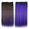 60cm Extension de Cheveux Pièce Dégradé Morceau Long Droit 55 Couleurs