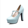 Súper Tacón Alto Redondo Plataforma Corte bajo Mujer Zapatos