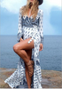 Gorgeous Boho Floral Bell Sleeves Hippie Holiday Maxi Long Dress