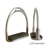 Stainless Steel Horse Stirrups with Black Rubber Mat