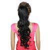 70cm Chic  Long Curled Hair Cap Wave Curl Elastic Button Ponytail Wig