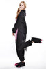 Unisex Adult Pajamas Cosplay Costume Animal one piece sleepwear Suit Black Pig