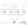 CL102 Stainless Steel Hinge Marine Yacht