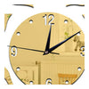 Creative Flower Mirror Quartz Wall Clock