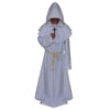 Halloween Cosplay Middle Ages Monk Wizard Christian white S