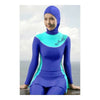 Muslim Swimwear Swimsuit Woman Beach Burqini  lake blue