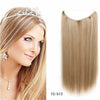 Fish Line Hair Extensions Straight Hair  Piece Hair invisible 80g 55cm long