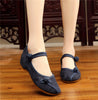 Women's Chinese Ethnic Embroidery  Flat Mary Jane Oxford Ballet shoes Solid