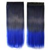 60cm Extension de Cheveux Pièce Dégradé Morceau Long Droit 55 Couleurs
