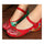 Old Beijing Cloth Embroidered Shoes Casual   red green