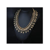 Nuevo Europeo Grande Marca Dorado Hoja Circonita Exajerado Corto Collar Mujer