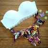 Bikini Floral Printing Swimsuit Swimwear Bathing Suit 2pcs