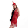 Sexy Mujer Refinamiento Uniforme Ropa Interior Borla Vestido Halloween Rojo