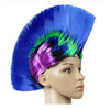Lustroso Cresta de Gallo Pelo Punk Tapa Bright Peluca Rainbow Zafiro Blue1