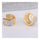 Fresh Earrings 18K Gold Platinum Galvanized   yellow