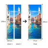 New 3D DIY PVC Waterproof  Door Wall Sticker Venice qd028