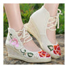 Vieux Beijing Chiffon Brodé Chaussures Classique