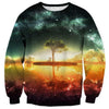 Hombre Mujer 3d Estampado Realista Space Galaxy Animales Sudadera con Capucha