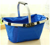 Foldable Shopping Picnic Basket with Handle Water-proof for Outdoor  4 Colors