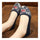Old Beijing Cloth Shoes Casual National Style Splicing   blue