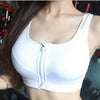 Shockproof sports bra running fitness wicking zip-front vest yoga aerobics bra