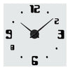 Super Große Acryl Wanduhr Diy Spiegel Ziffer Schwarz