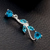 Body Puncture Ornament Leaf Navel Ring