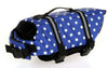 Dog life Jacket Safer Vest Swimming Jacket Flotation Float Jacket blue point